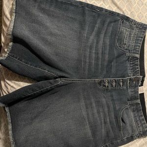 Women plus denim shorts